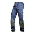 thumbnail image 1 of Skylinewears Mens Denim Workwear pants Cordura Knee Reinforcement Trousers Mid Blue 40-30, 1 of 7