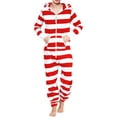 thumbnail image 1 of Skylinewears Mens Hooded One Piece Pajamas Adult Non Footed Printed Jumpsuit Sleepwear, 1 of 2