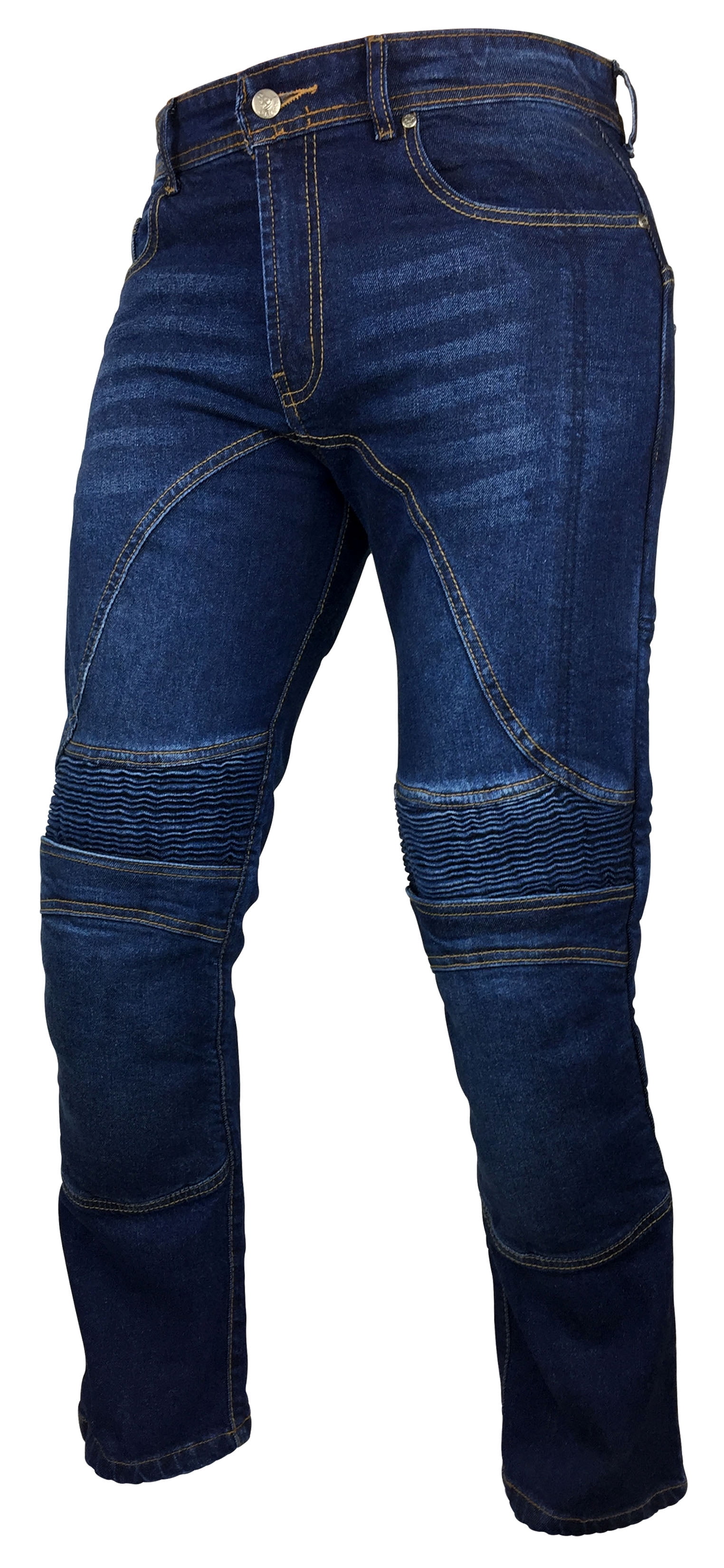【massnoun】23FW★ HIGH NECK BIKER DENIM Skylinewears Mens Stylish Biker Denim Protective Lined