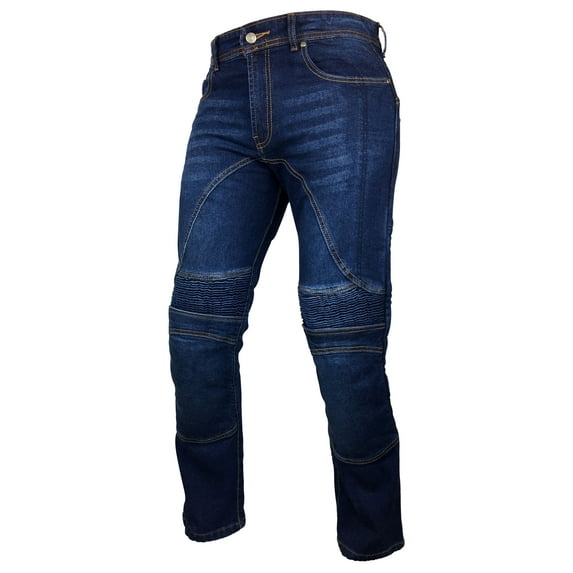 Skylinewears Mens Stylish Biker Denim Protective Lined Motorcycle Jeans Pants K-09