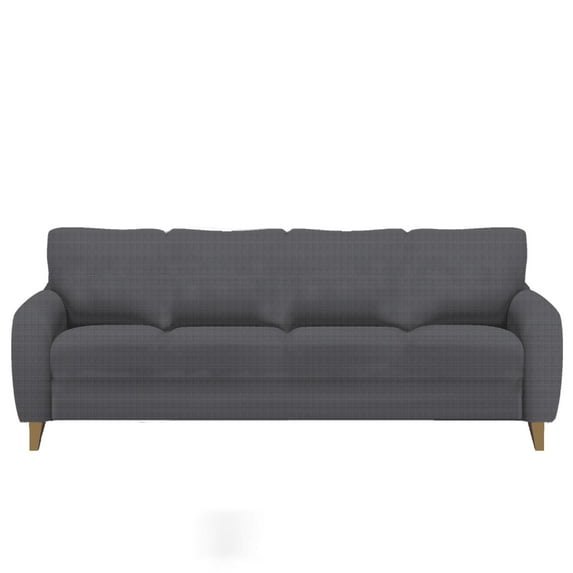 Skylinewears Stretch Sofa Slipcover High Spandex Couch Sofa Cover Jacquard Furniture Protector Anti-Slip Foams Included (Gray, Medium)