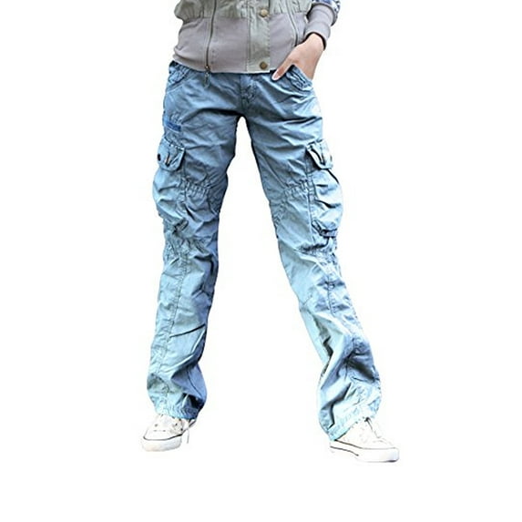 Skylinewears Womens Cargo Utility Work Pant 100% Cotton Camping Hiking Cargo Trouser