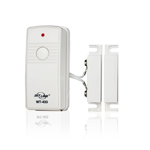 Skylink WT-433W Wireless Door & Window Burglar Alarm Alert Security Sensor | Affordable, Easy to Install DIY Accessory for SC Series Systems