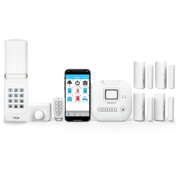 Skylink Wireless Home Alarm Kit (8-Piece) with Hub, Door Window Sensors, Motion Sensor, Keypad and Keyfob