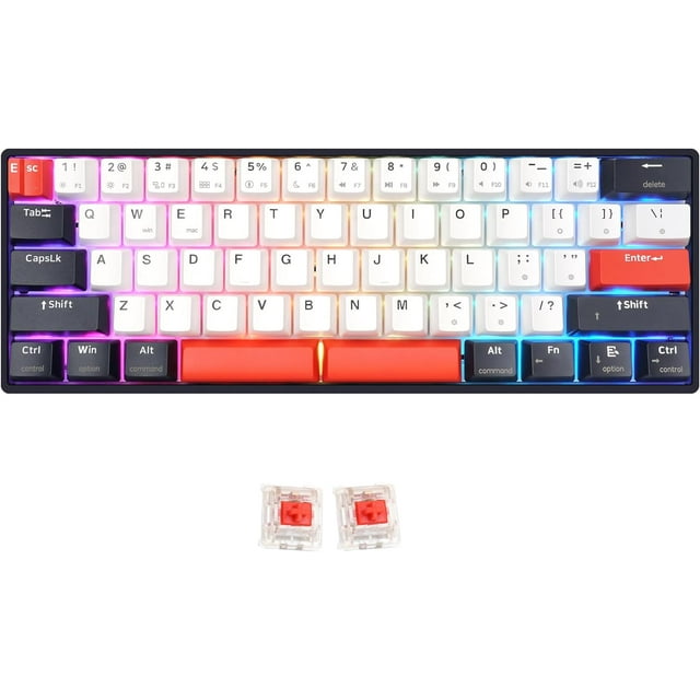 Skyloong Gk61 DualSpace Rgb Backlit Gaming Keyboard With Hot Swappable