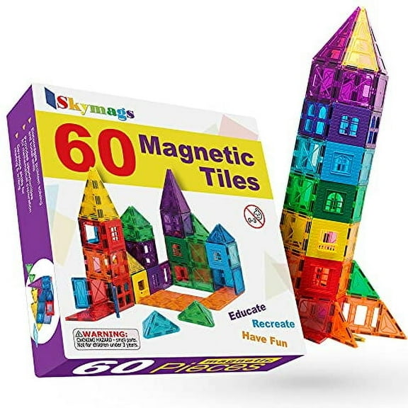 Skymags Magnetic Blocks Magnetic Building Blocks 60 Pcs Set