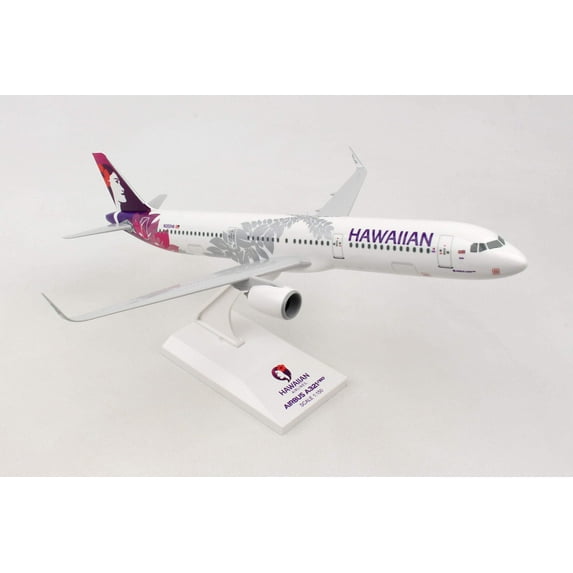 Skymarks Hawaiian Airlines A321 Neo 1/150 Scale Model Plane with Stand N202HA