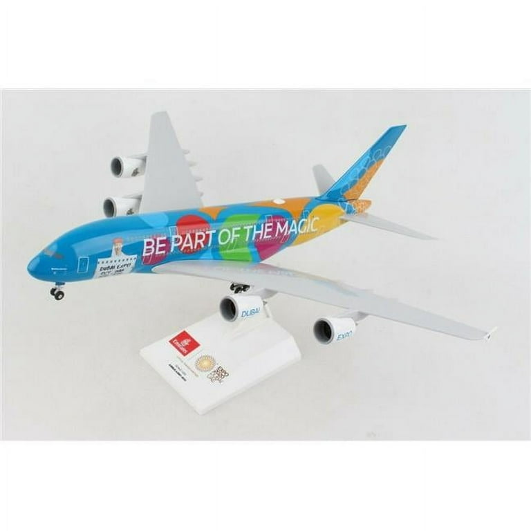 Skymarks SKR1101 Emirates A380 1-200 Dubai Expo Model Airplane with Gear