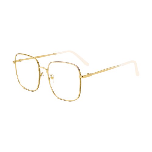 Skymirror 1 Pair Anti Blue Light Computer Glasses without Degree Women Men Blue Light Blocking Metal Frame UV Eyeglasses Eyewear