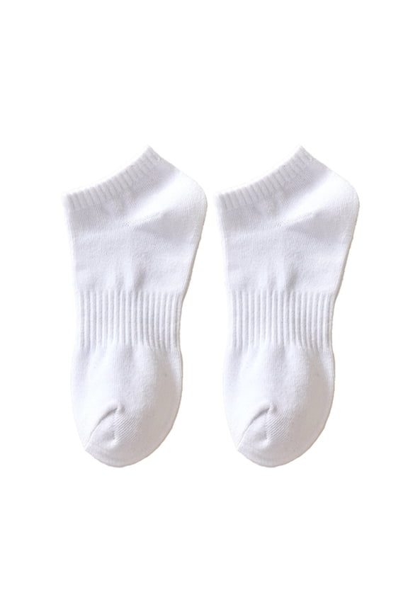1 Pair Unisex Socks Thickened Elastic Anti-slip Mid-tube Solid Color Floor Socks Warm Soft No Ddor Sweat Absorption Lady Winter Socks