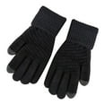 thumbnail image 1 of Skymirror 1 Pair Winter Men Women Knitting Touch-screen Non-slip Gloves Warmer Mittens, 1 of 7