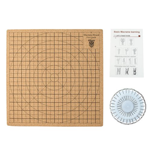 Skymirror 1 Set Braided Board Easy-to-Use Durable Reusable Bracelet Making Tool with T-shaped Needle for Household