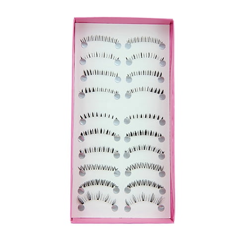 Skymirror 10 Pairs Women Lower Under Bottom False Fake Eyelashes Eye Lashes Extension for Daily Life Party