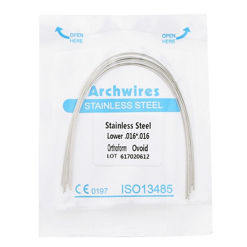 20 packs Dental Orthodontic Stainless Steel Arch Wires Rectangular