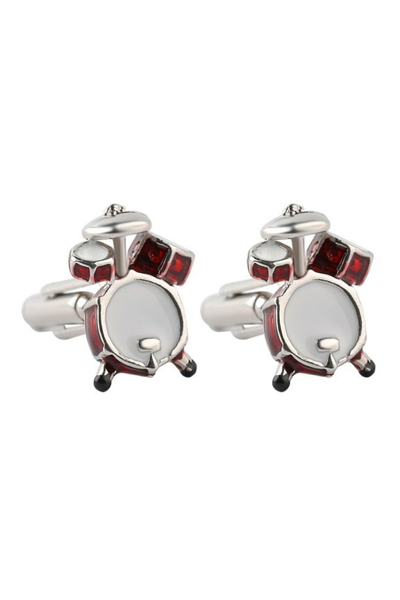 1Pair Men Fashion Drum Shape Cufflinks Cuff Button Party Formal Suit Accessories