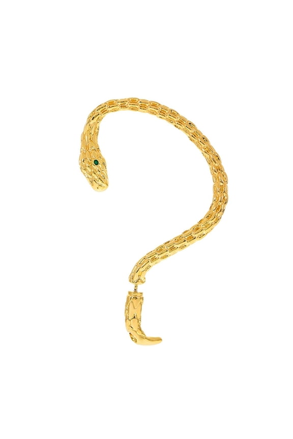 1Pc Exaggerated Snake Shape Ear Cuff Earring Retro Small Animal Ear Clip Fine Workmanship Earring Fashion Accessories