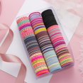 thumbnail image 1 of Skymirror 50Pcs 3cm Elastic Hair Ties Ponytail Holders Rubber Bands Hair Styling Tools for Girls, 1 of 8