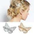 thumbnail image 1 of Skymirror All-match Butterfly Hollow Vivid Hairpin Hair Clip Hair Barrette Hair Accessories for Daily Wear, 1 of 8