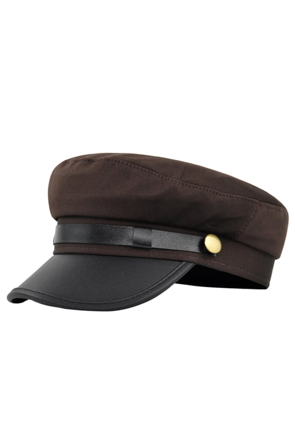 Beret Cap Solid Color Wide Brim Retro Style Casual Cap Sun Keep Warm Head Wear Autumn Winter Cap Captain Hat Streetwear Women Accessories