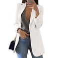 thumbnail image 1 of Skymirror Blazer Lapel All-match Open Front Stylish Women Suit for Daily Life, 1 of 8
