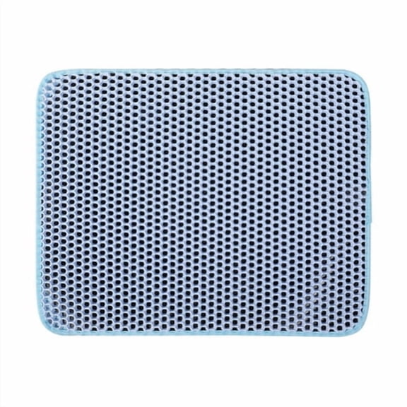 Skymirror Breathable Cat Litter Mat Double Layer Structure Waterproof Hassle-free Easy to Clean Pocket Design Floor Mat for Home Pet