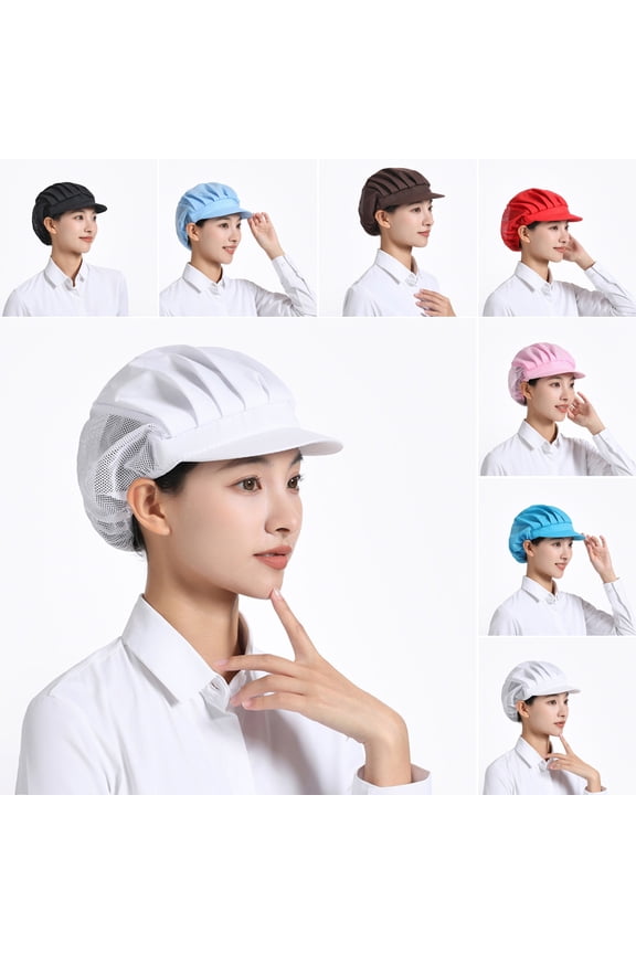 Breathable Mesh Working Hat Super Soft High Elastic Washable Lightweight Women Men Hair Cover Cap Workshop Hat