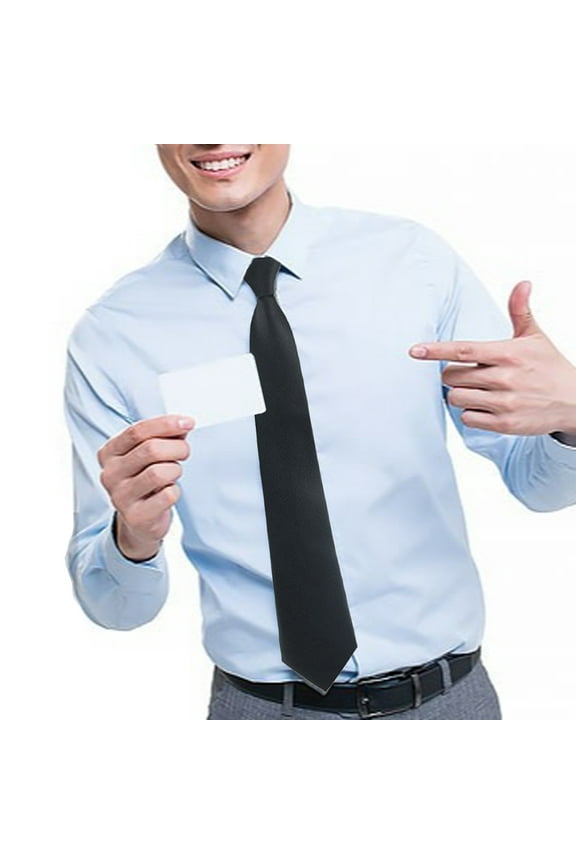 Business Tie Striped Zipper Male Good Touch Arrowhead Type Wedding Tie for Wedding