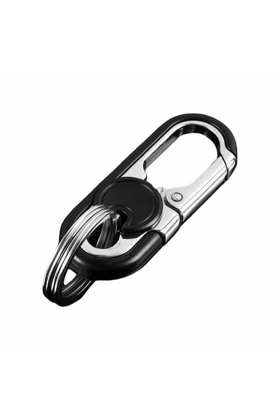 Car Key Chain Clip with Key Rings Rotatable Live Lock Buckle Anti-lost Heavy Duty Pants Waist Hoop Keychain Key Fob Key Fob Holder Keyring Holder