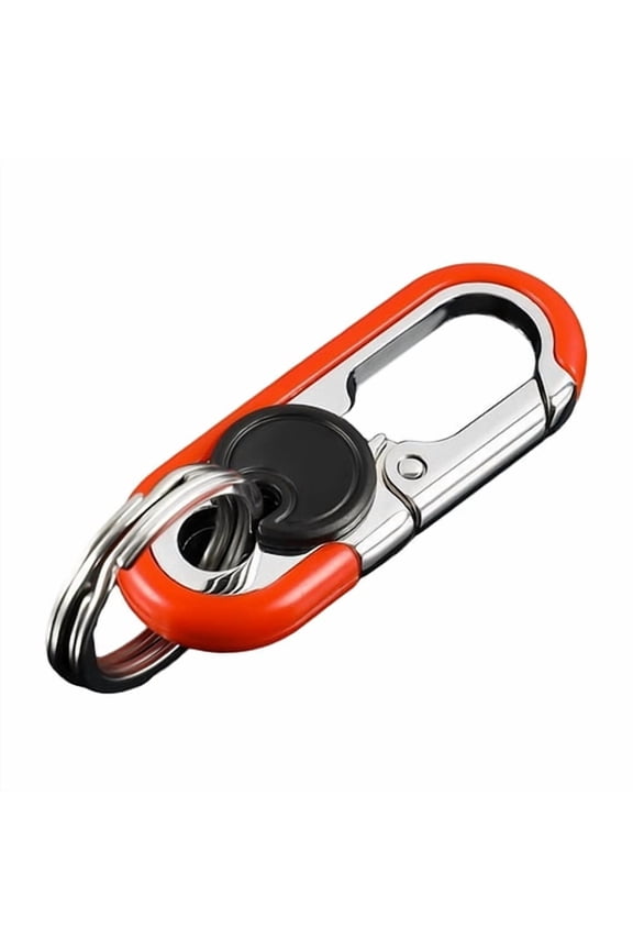 Car Key Chain Clip with Key Rings Rotatable Live Lock Buckle Anti-lost Heavy Duty Pants Waist Hoop Keychain Key Fob Key Fob Holder Keyring Holder