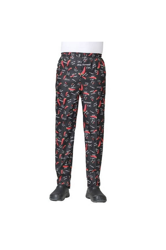 Chef Pants Unisex Loose Elastic Waist Soft Breathable Pockets Stretchy Service Cook Restaurant Uniform Waiter Secure Trousers