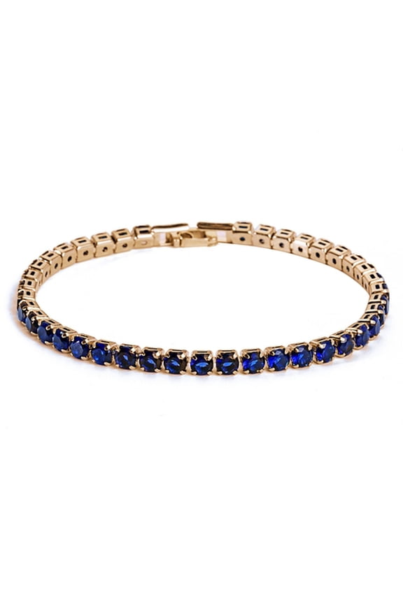 Chic Bracelet Rhinestone Delicate Exquisite Multicolor Sparkling Dress-up Ravishing Tennis Bracelet Women Wrist Jewelry for Female