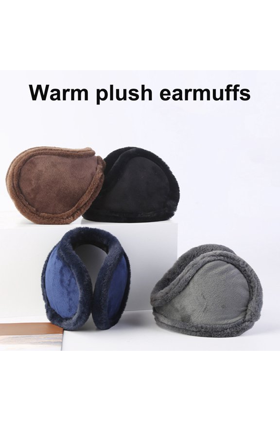 Ear Flap Wear Resistant Cold Resistant Windproof Unisex Foldable Ear Warmers Soft Plush Ear Muffs for Outdoor