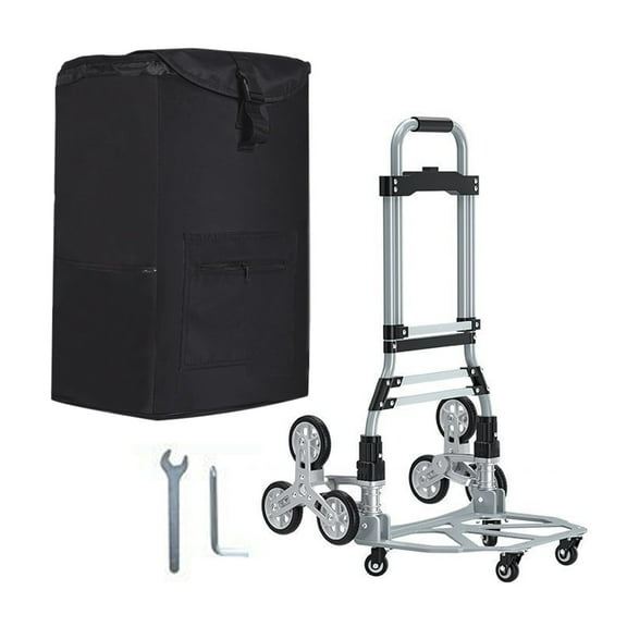 Skymirror Heavy Duty Trolley with Telescoping Handle Strong Load-bearing Foldable Design Stair Climbing Cart Heavy-Duty Trolley Cart