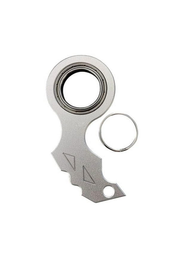 Keychain Spinner Fidget Toy Pocket-sized Fingertip Metal Gadget Keyring Stress Relief & Anti-Anxiety Sensory Toys for Teens & Adults Anti Stress Toy Party Favors