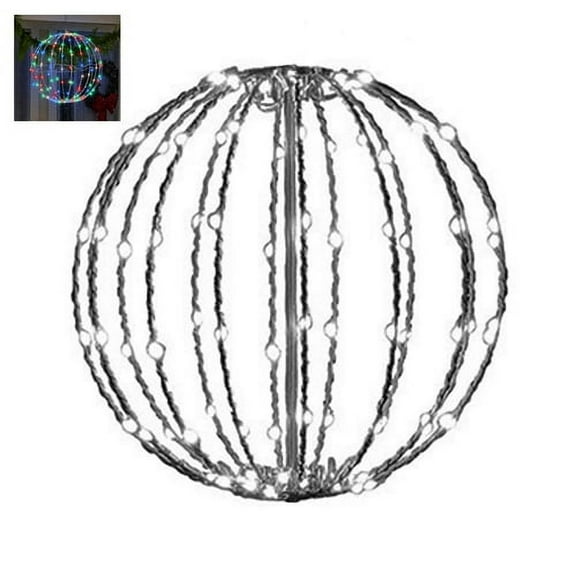 Skymirror LED Light Ball Water-Resistant Soft Glow Battery Powered Hanging Tree Christmas Outdoor Decorations Ball Lights