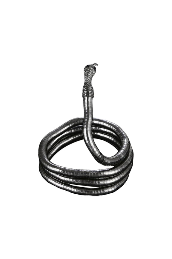 Lady Snake Necklace Bendable Serpent Shape Bland Style Luster Alloy Egyptian Symbol Punk Style Club Party Necklace