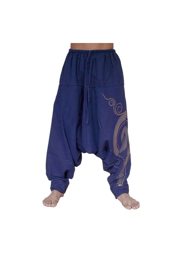 Men Pants Loose Fit Stylish Nylon Men Harem Pants for Party