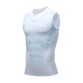 thumbnail image 1 of Skymirror Men Sport Vest Slim Fit High Elasticity O Neck Quick-drying Sleeveless Compression Figure Shaping Gym Running Basketball Tank Top, 1 of 8