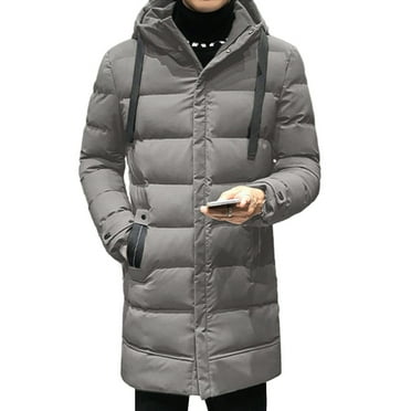 Skymirror Men Winter Parka Down Coat Hooded Ultimate Warmth Wind High Collar Mid length Outdoor Snow Jacket