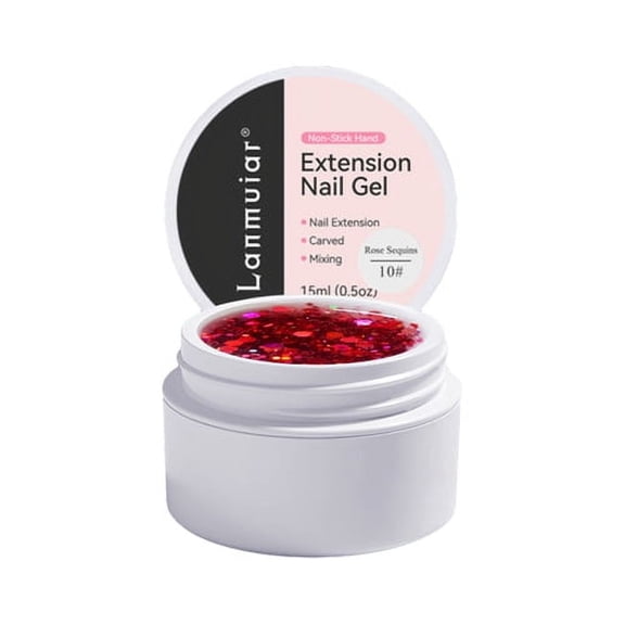 Skymirror Nail Art Extension Glue Lightweight Shaping UV Compact Size Fix Flexible Gel for Strong Mark-Free Nails