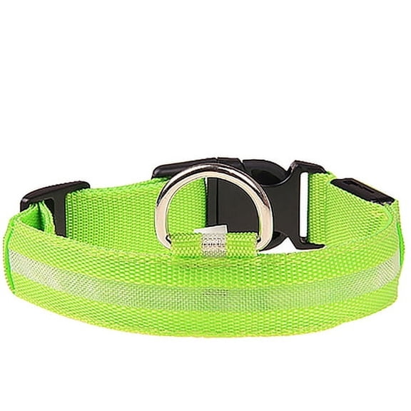Skymirror Neck Strap Adjustable Rain Resistant Nylon LED Dog Collar