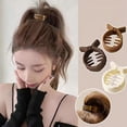 thumbnail image 1 of Skymirror Ponytail Hair Clip Frosted Elegant Matte Anti-slip Stable Grip Hair Accessories Ideal Gift Solid Color Women Hair Bun Clip for Daily Life, 1 of 8