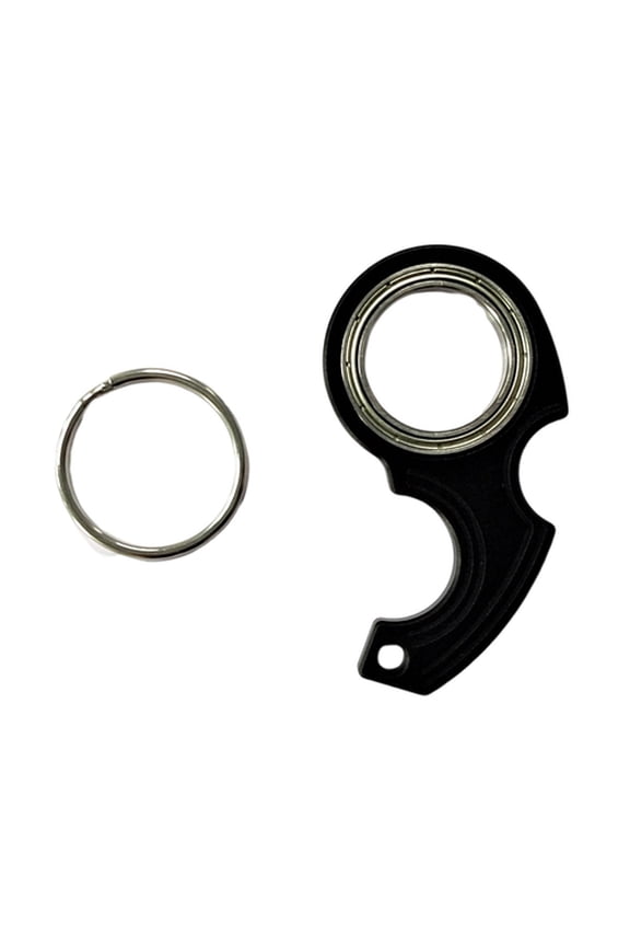 Portable Keychain Fidget Spinner Heavy Duty Metal Stress Relief Pocket Size Key Ring Kids Adults Index Finger Exercising Spinning Toy Gift