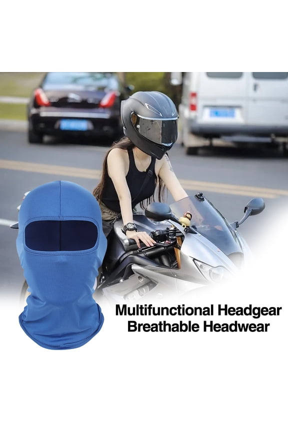 Solid Color Balaclava Ski Face Guard Outdoor Fishing Riding Cooling Neck Gaiter Full Head Windproof Sunscreen Headgear