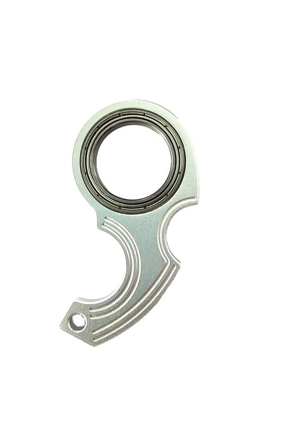 Spinner Keychain Fidget Toy Aluminum Alloy Stress Relief Decompression Adults Teens Finger Flexibility Training Metal Portable Keychain