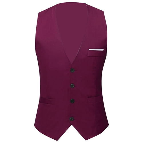 Fall New Business Casual Men's Single Breasted Lattice Slim Fit Vest Vest Vest Jacket