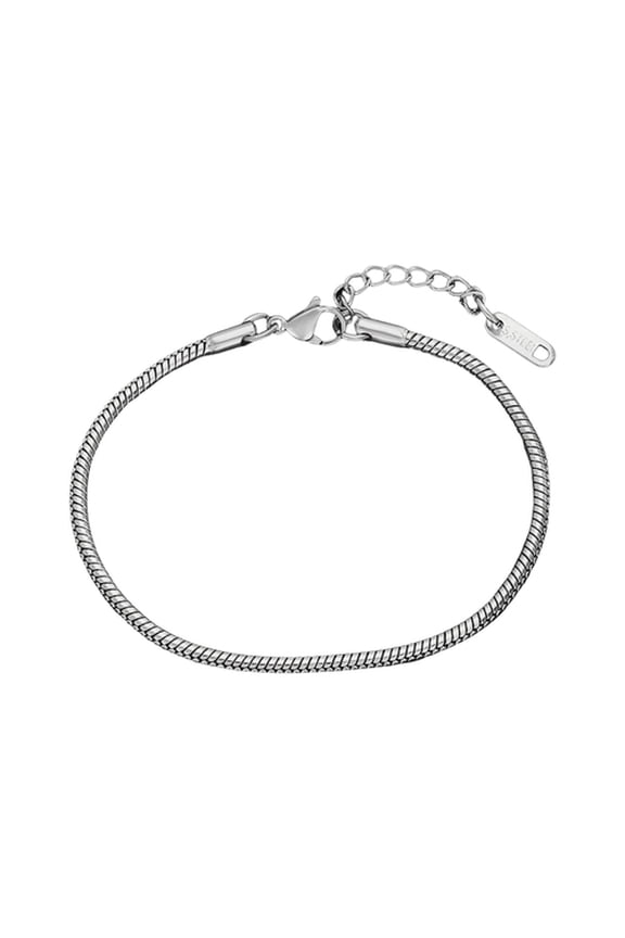 Women Bracelet Snake Bone Chain Titanium Steel Polished Hip Hop Individual DIY Wrist Jewelry Holiday Present Shopping Work Party Bangle
