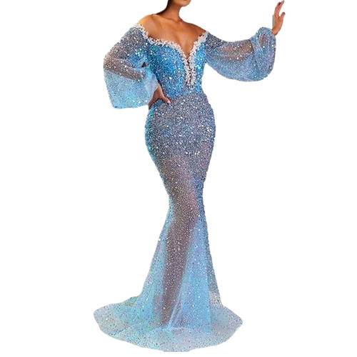 Off Shoulder See Through Dress main image 0