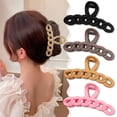 thumbnail image 1 of Skymirror Women Hair Grip Strong Claw Anti-slip Hollow Out Elastic Spring Hair Organization Decoration Hair Clamp Hair Clip Lady Hair Styling Tool, 1 of 8