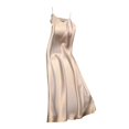 thumbnail image 1 of Skymirror Women Slip Dress Silky Satin V Neck Spaghetti Strap Solid Color Plus Size A-line Loose Hem Backless Sleeveless Strappy Dress Prom Party Midi Dress, 1 of 8
